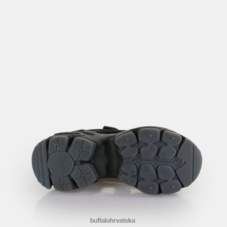 crno Buffalo binary track sandala s platformom veganska |sandale TDD6T80